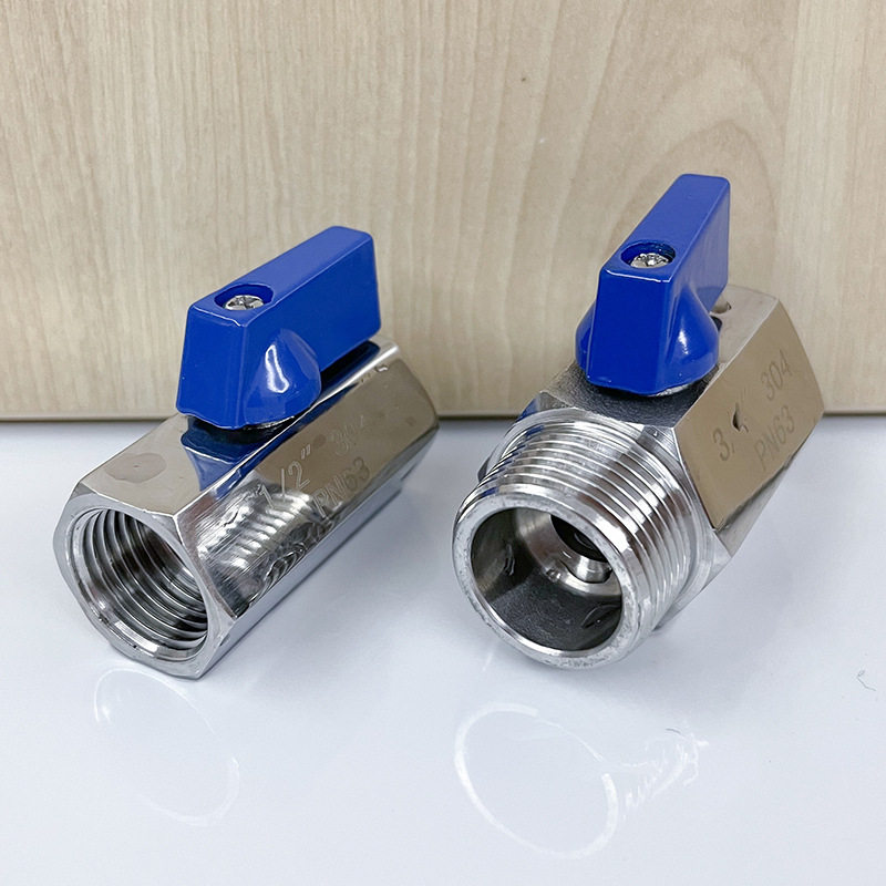 盼特304不锈钢迷你球阀内丝宝塔阀门内外丝高压开关皮管外丝阀门