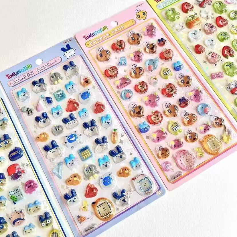 拓麻歌子日系可爱3D浮雕立体贴纸