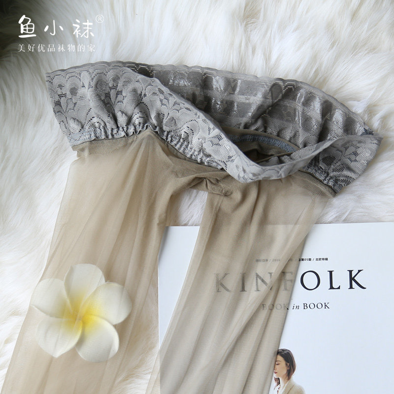 低腰无痕超薄长丝袜『妖精』防滑隐形防勾丝性感透明开档菠萝袜子