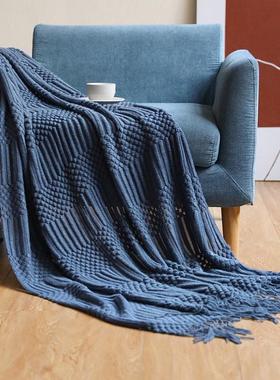 Inya Navy All Throw Blanket for Couch Sofa Bed Decorative Kn