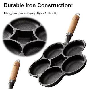 Egg Frying Creative Round Breakfast Iron Holes Cast Pan