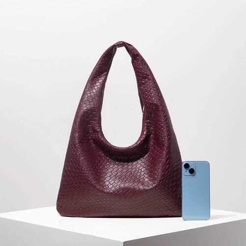 Retro Artificial Woven Leather Shoulder Bag, Women