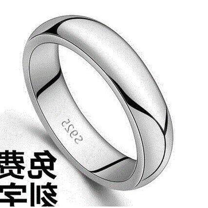 smooth s925 sterling silver ring ring male domineering men
