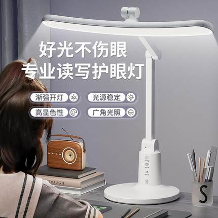LED desk lamp study bedroom table lamp rechargeable 充电台灯