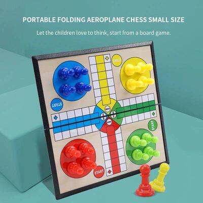 PANDODO Ludo Set Parent-Child Board Game for Kid&rsquo;s Edu