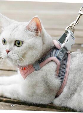 Breathable Cat Harness Leash Escape Proof Pet Clothes vest
