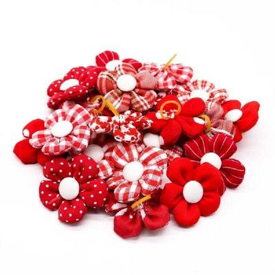 20PCS Flower Hairties Set Hair Bands Kittens Hair Elastic