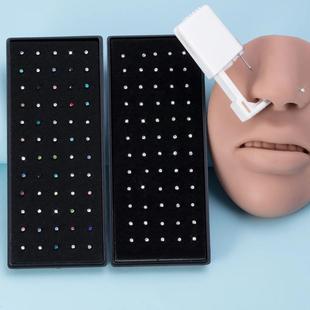 61PCS Nose Piercing Kit Including 1pc Disposable Nose Pierci