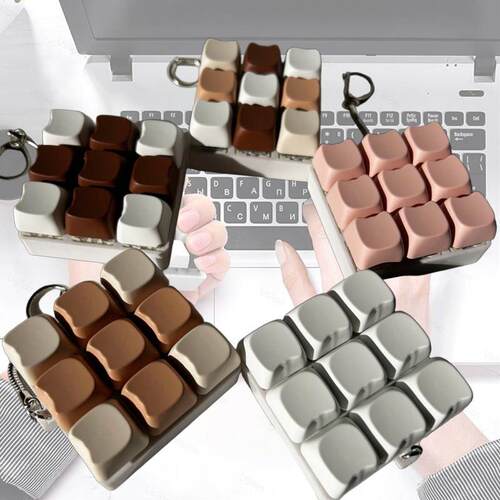 fidget keyboard fidget toys clicker button键盘挂件解压玩具