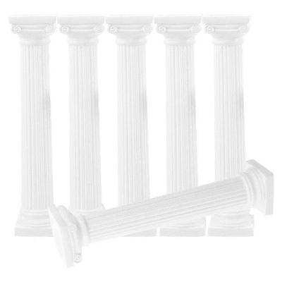 6 Pcs Roman Column Model Entry Way Decor Pillar Statue