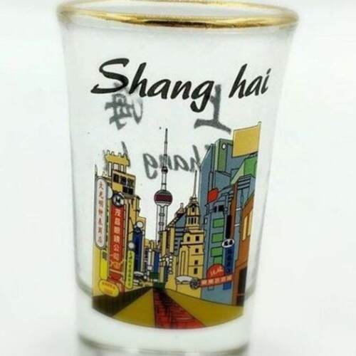 souvenir 6-pack tequila base shot glass set shanghai china