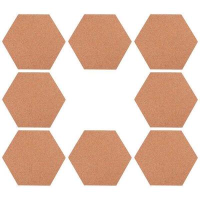 8 Pcs Photo Wall Wooden Bulletin Board Cork Corkboard Pin