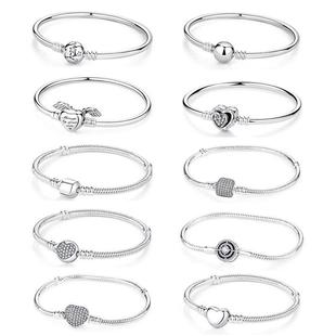 Silver Sterling Bracelets Bangles Ball Original Crystal 925
