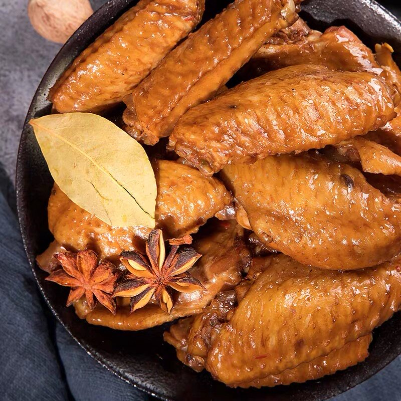 山东德州扒鸡老汤五香鸡翅中50g*3真空卤味熟食即食休闲零食小吃
