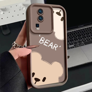 适用IQOONEO7竞速版手机壳V2232A的两只熊手机套vivoIQOONEO7新款vivo防摔软壳硅胶男女款网红可爱情侣卡通超