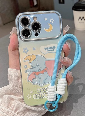 适用vivo手机壳X100/x50/x60/x70/x80/x90/s新款小飞象46软壳pro硅胶套防摔男女款5G网红全包电镀卡通超薄个