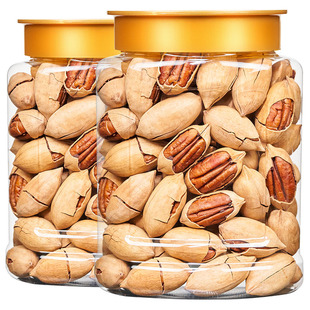碧根果奶油味长寿果500克坚果干果散装手剥美国山核桃罐装