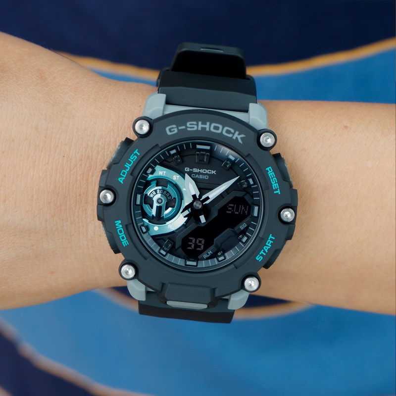 卡西欧g-shock手表男碳纤维防护运动防水石英表ga-2200-2a 4a bb