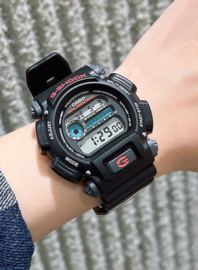 CASIO卡西欧手表G-SHOCK DW-9052-1V防水户外运动手表