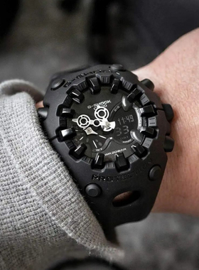 Casio卡西欧G-SHOCK酷眼仔树脂表带防水石英男女新款时尚GA-V01-1