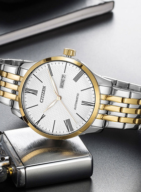 西铁城全自动机械手表男精钢休闲商务男表NH8350-59A/NH8354-58A