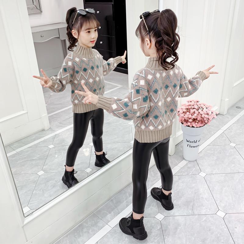 仿水貂绒毛衣女童洋气