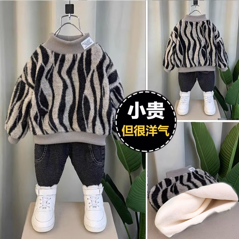 普通毛线针织毛衣宝宝男童