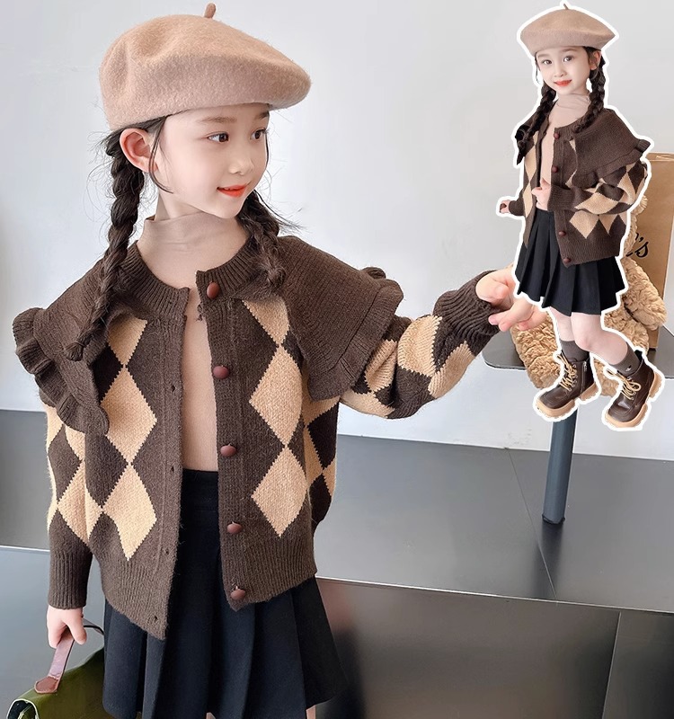 女童毛衣春秋季2025新款韩版儿童装洋气开衫女孩网红大童针织外套,童装/婴儿装/亲子装,毛衣/针织衫,淘宝优惠券,粉丝福利购,淘宝优惠卷