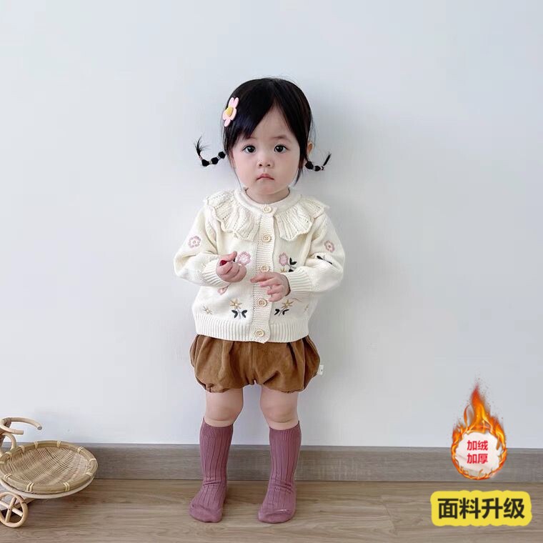 针织开衫女宝宝ins百搭