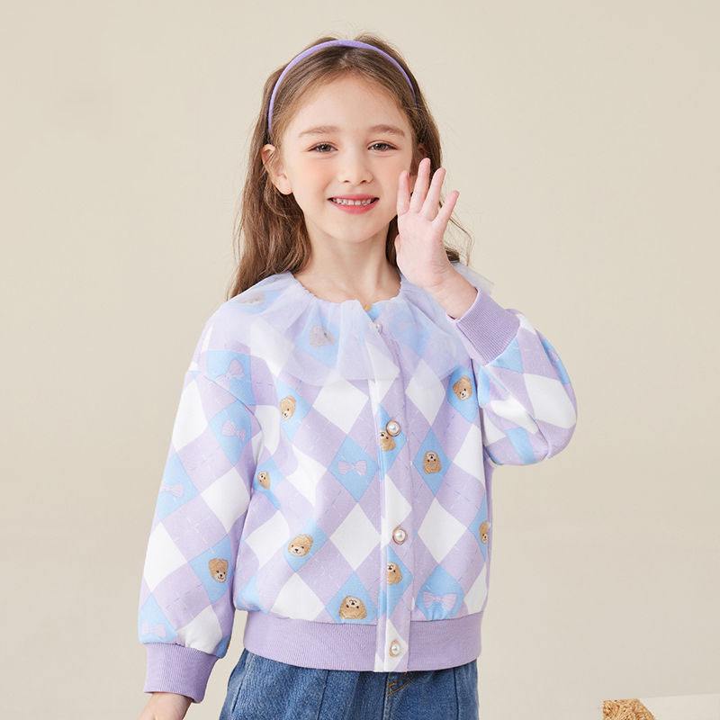 2025童装女童外套秋季新款儿童开衫中小童淑女风洋气外出衣服