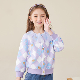 2025童装女童外套秋季新款儿童开衫中小童淑女风洋气外出衣服