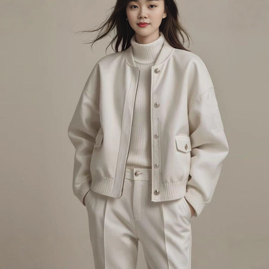 棒球服外套女2026春秋新款韩版宽松显瘦设计感百搭潮流休闲上衣
