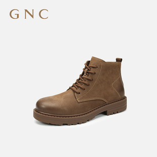 市场潮流马丁靴系带时尚 GNC2022冬季 商场同款 新款 百搭短靴男鞋