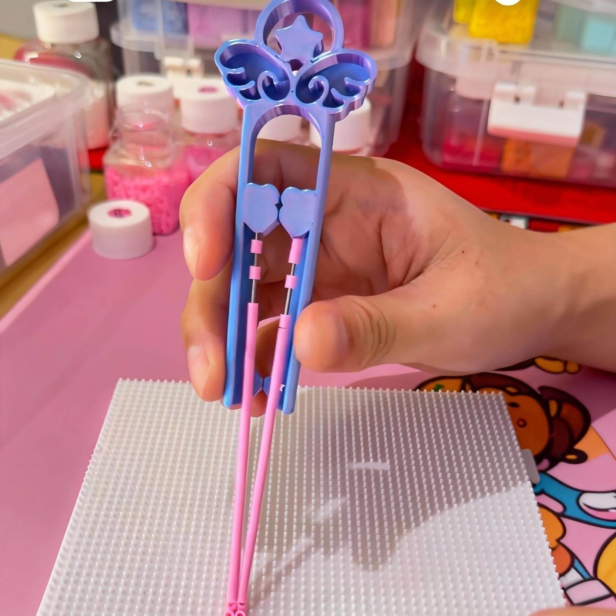 新款拼豆豆星愿拼豆笔豆针高颜值豆铲专用工具双针神器手工玩具,玩具/童车/益智/积木/模型,拼豆/拼豆工具,淘宝优惠券,粉丝福利购,淘宝优惠卷