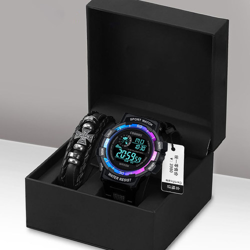 手表男款初中学生青少年运动机械