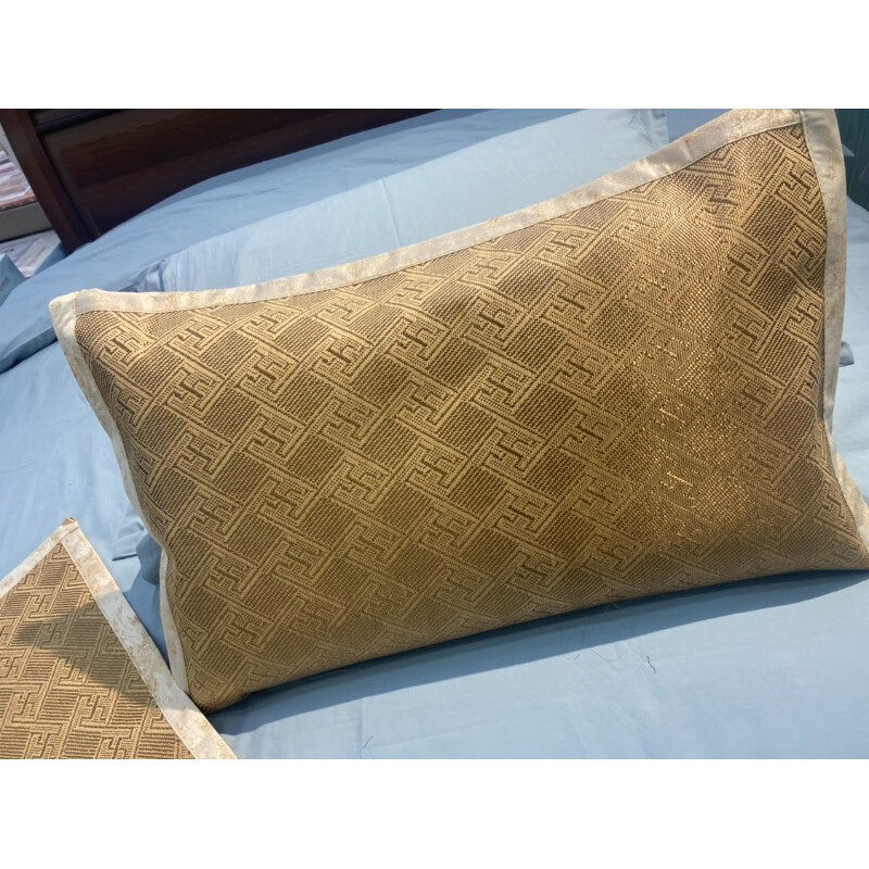 听白夏季枕头套45x75cm单双人卧室家用学生宿舍冰丝凉爽枕头套子