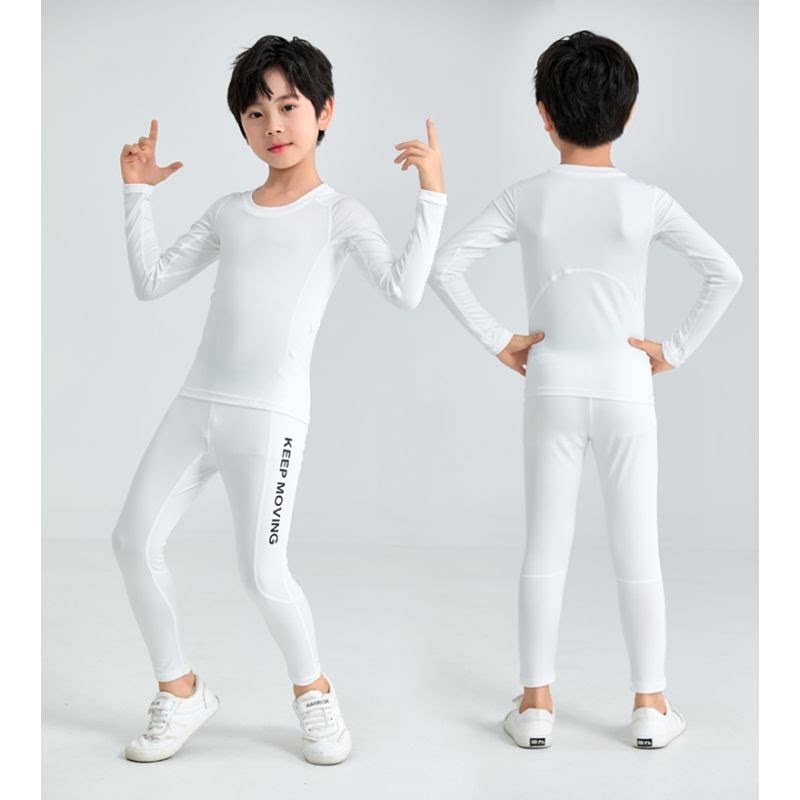 KIDK新款儿童运动紧身衣训练服健