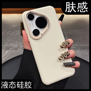 手机壳奢华高级感金属闪钻镜头圈Pura70ultra液态硅胶肤感mate70 新款 60pro全包男女 适用华为pura70pro 拓岚