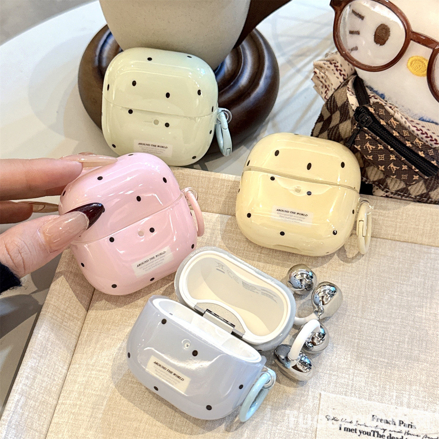 拓岚 适用华为freeclip2新款耳机套日韩ins小清新彩色波