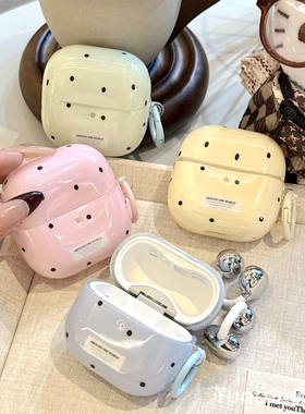 拓岚 适用华为freeclip2新款耳机套日韩ins小清新彩色波点FreeBuds7i吊坠freebuds6i/5i防摔SE3/se2保护壳女