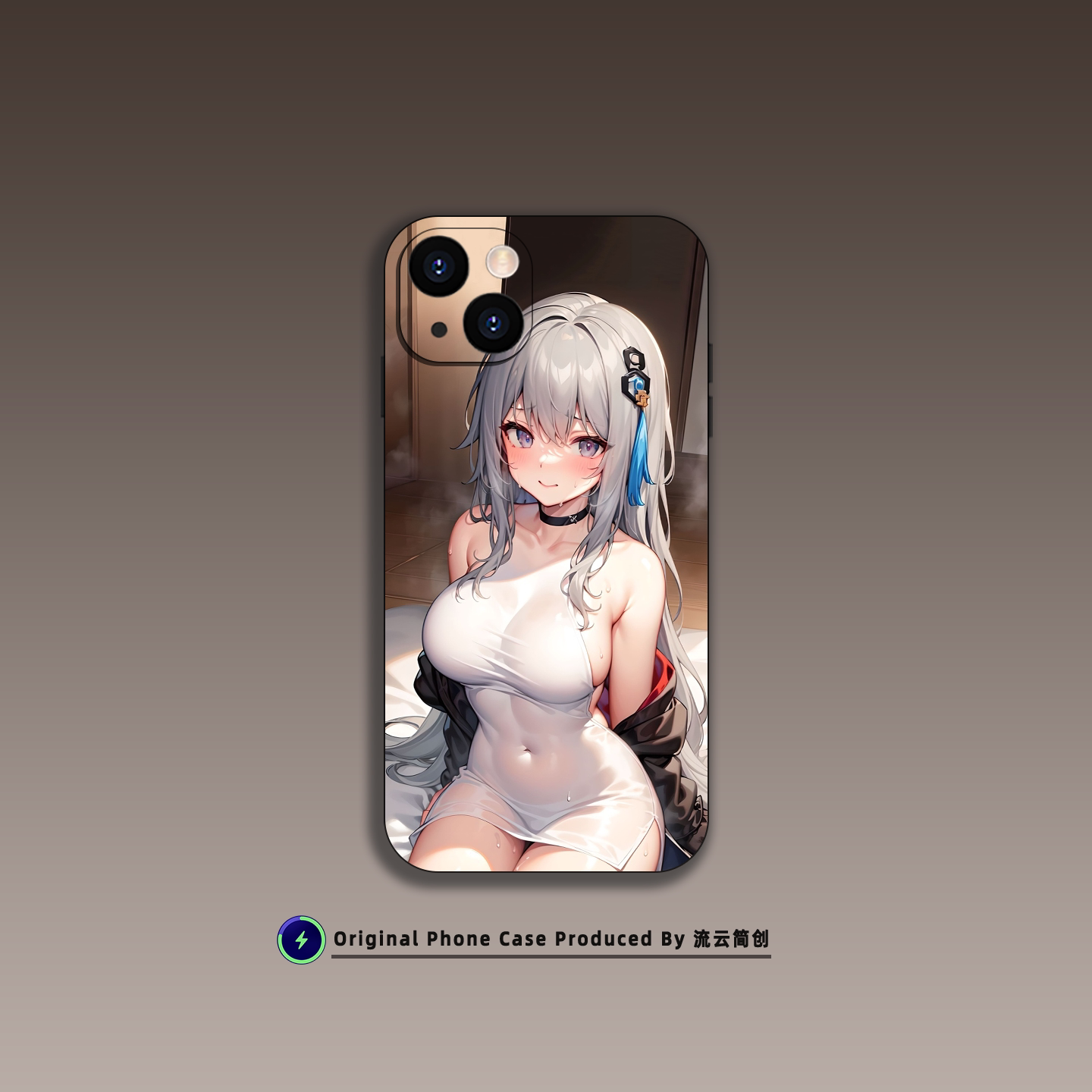 可爱萌害羞二次元少女手机壳适用苹果16小米15华为13动漫艺术VIVO液态硅胶14透明OPPO磨砂磁吸iPhone17ProMax