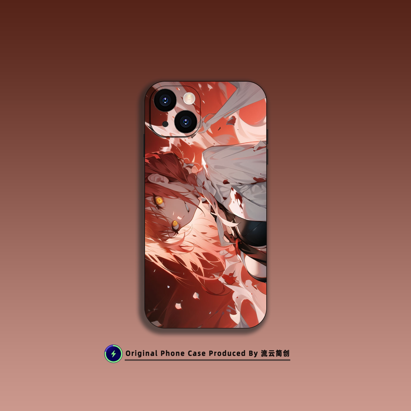 玛奇玛电锯人手机壳适用苹果16小米15华为Air动漫艺术VIVO液态硅胶14红米K80透明OPPO降解磁吸iPhone17ProMax