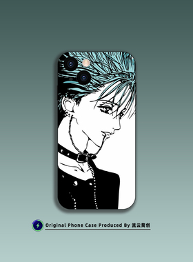 娜娜NANA冈崎真一日漫手机壳适用苹果14/13全包12/11液态硅胶iPhone15ProMax光面钢化玻璃定制安卓动漫保护壳