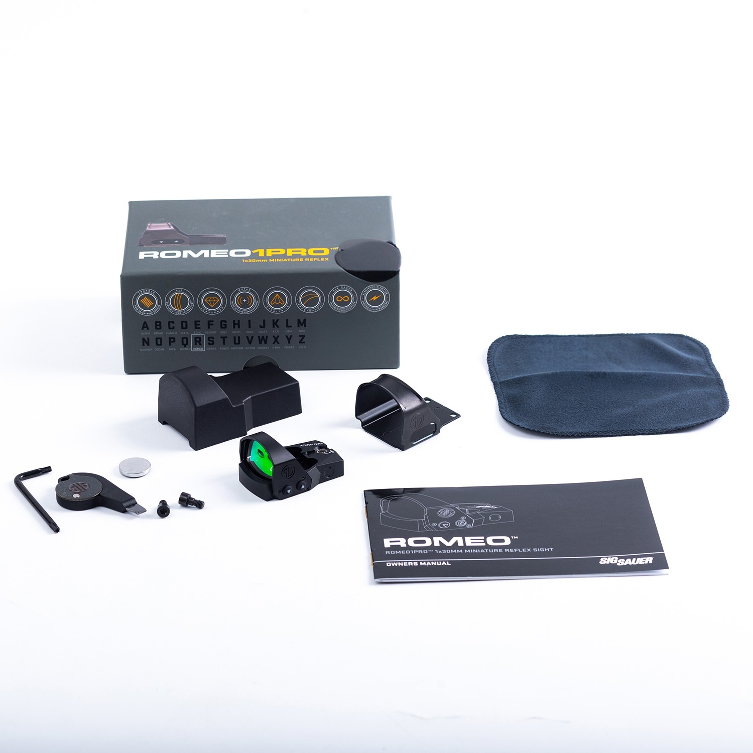 纯原1:1复刻SIG ROMEO1PRO罗密欧1升级金属挂墙高清抗震弹弓玩具
