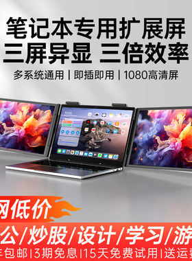 EIMIO办公炒股双屏便携显示器笔记本电脑外接便携副屏扩展显示屏