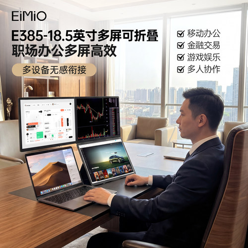EIMIO18.5英寸炒股三屏显示器
