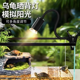 乌龟晒背灯全光谱太阳灯uvauvb二合一龟缸定时爬宠专用补钙保温灯