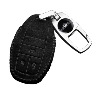 24-25-26款宾利添越钥匙套壳新款飞驰欧陆高档车男女士真皮包扣链