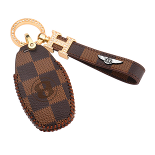 24-25-26款宾利钥匙套新款添越飞驰欧陆高档车用男女士真皮包壳扣