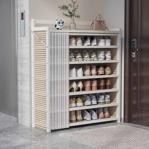 美之构简约现代竹制免安装鞋架